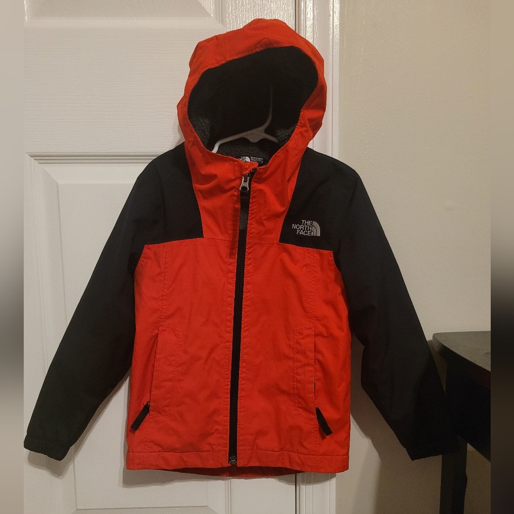 Boys North Face Fleece-Lined Rain Jacket